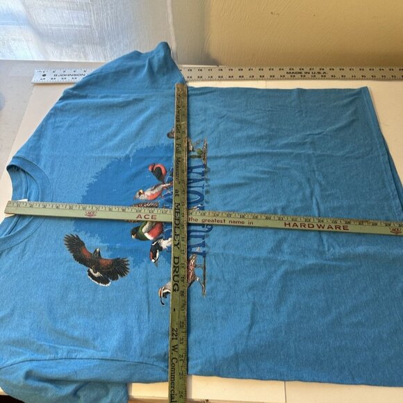 Unisex 2X Arizona State Birding T Shirt Teal Blue Nature Bird Outdoor Lover - Picture 3 of 7